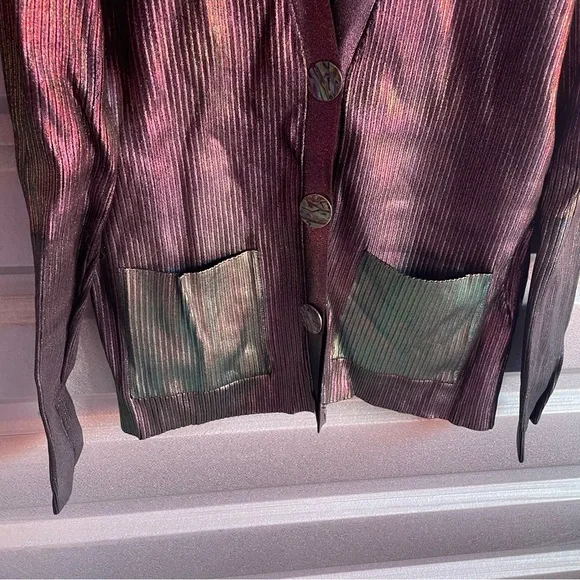 CHRISTOPHER KANE Multicolor Foil Cardigan - Picture 4 of 8